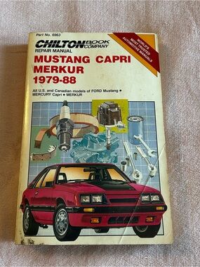 Chilton Repair Manual Mustang Capri Merkur 1979-1988 American/Canadian models